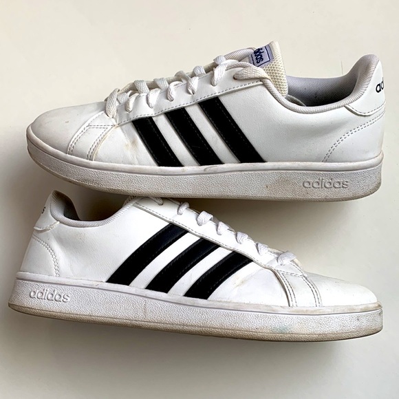 ADIDAS Grand Court 3 Stripe Sneakers M’s Size 7 - Picture 9 of 14
